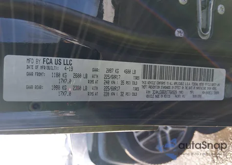 2019 Jeep Compass Latitude 4X4 from USA, damaged, VIN 3C4NJDBB2KT760929